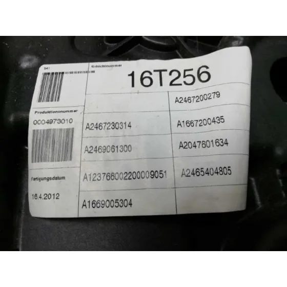 Elevalunas Delantero Derecho para Mercedes-Benz Clase B (W246)