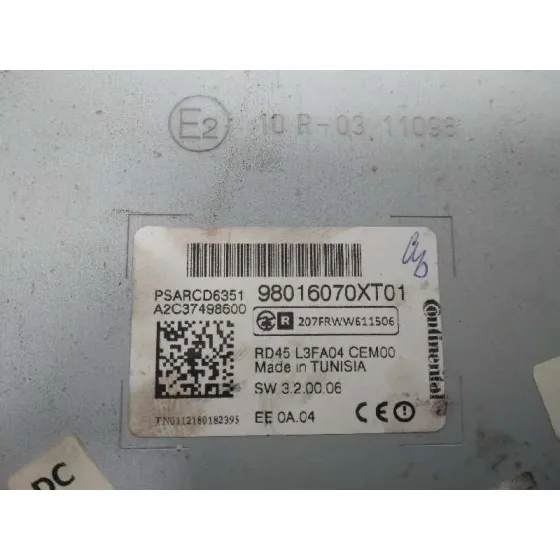Sistema Audio / Radio Cd para Citroën C3 Picasso