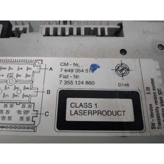 Sistema Audio / Radio Cd para Fiat Doblo