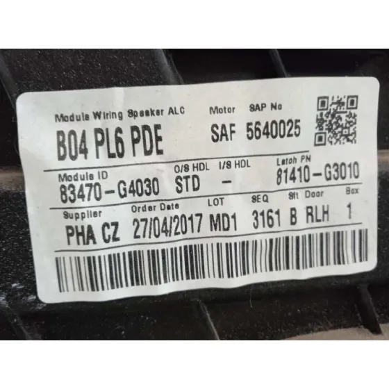 Elevalunas Trasero Izquierdo para Hyundai I30 (Pd)