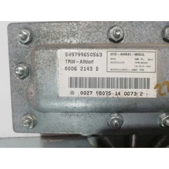 Airbag Lateral Delantero Derecho para Mercedes-Benz Clase Clk (W208) Coupe