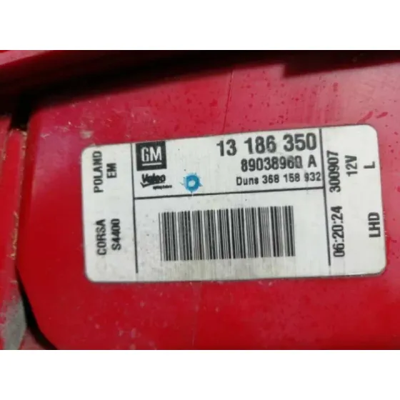 Piloto Trasero Izquierdo para Opel Corsa D
