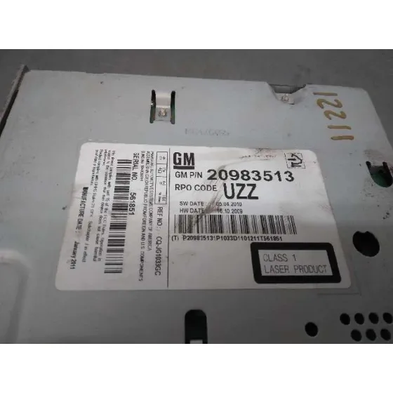 Sistema Audio / Radio Cd para Opel Astra J Lim.