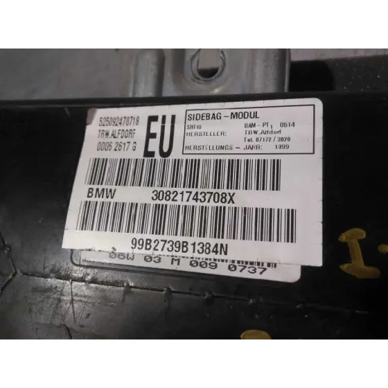 Airbag Lateral Delantero Izquierdo para Bmw Serie 3 Berlina (E46)