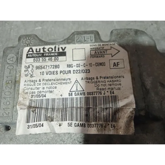 Centralita Airbag para Peugeot 407