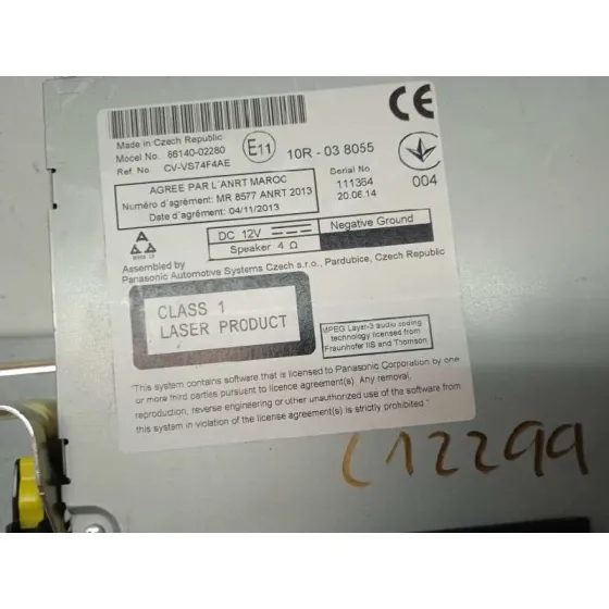 Sistema Audio / Radio Cd para Toyota Auris