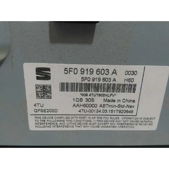 Pantalla Multifuncion para Seat Leon (5F1)
