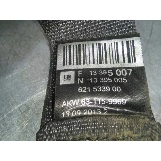 Cinturon Seguridad Trasero Derecho para Chevrolet Cruze