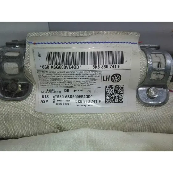 Airbag Cortina Delantero Izquierdo para Volkswagen Golf Vi (5K1)