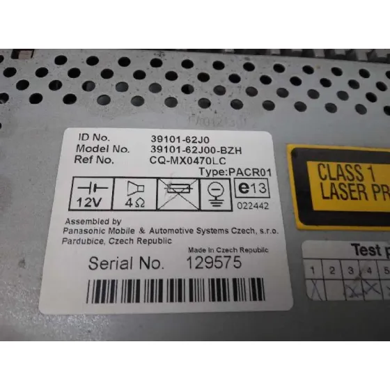 Sistema Audio / Radio Cd para Suzuki Swift Berlina (Mz)
