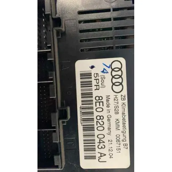 Mando Climatizador para Audi A4 Berlina (8E)