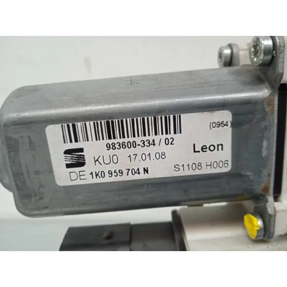 Motor Elevalunas Trasero Derecho para Seat Leon (1P1)