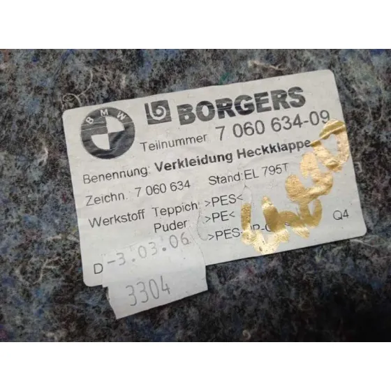 Guarnecido Porton Trasero para Bmw Serie 3 Berlina (E90)