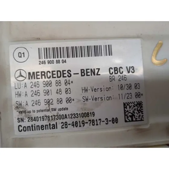 Modulo Electronico para Mercedes-Benz Clase B (W246)