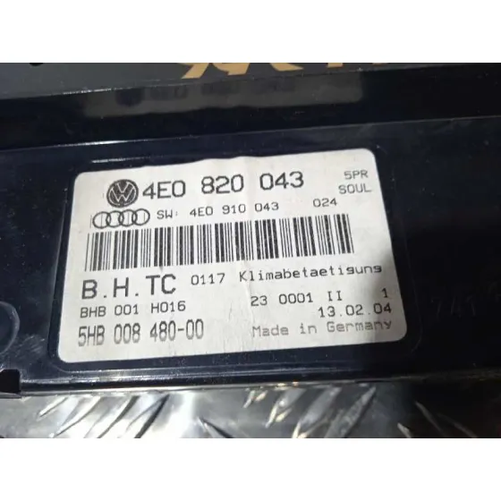 Mando Climatizador para Audi A8 (4E2)