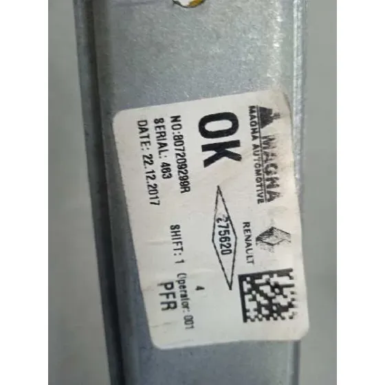Elevalunas Delantero Derecho para Dacia Sandero