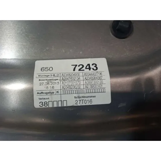 Elevalunas Trasero Izquierdo para Mercedes-Benz Clase C (W204) Lim.