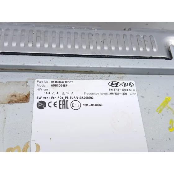 Sistema Audio / Radio Cd para Hyundai I30 (Pd)