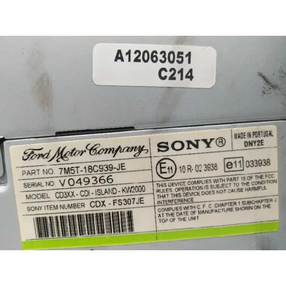 Sistema Audio / Radio Cd para Ford Focus Lim. (Cb4)
