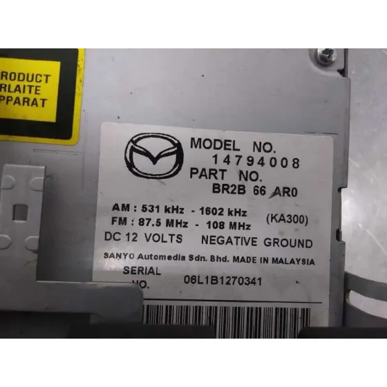 Sistema Audio / Radio Cd para Mazda 3 Berlina (Bk)