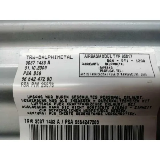 Airbag Delantero Derecho para Citroën C4 Picasso