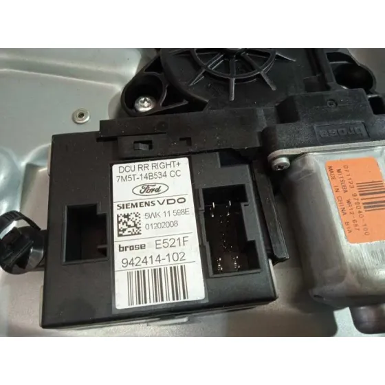 Elevalunas Trasero Derecho para Ford C-Max (Cb3)