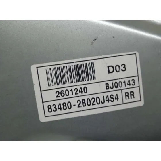 Elevalunas Trasero Derecho para Hyundai Santa Fe (Bm)