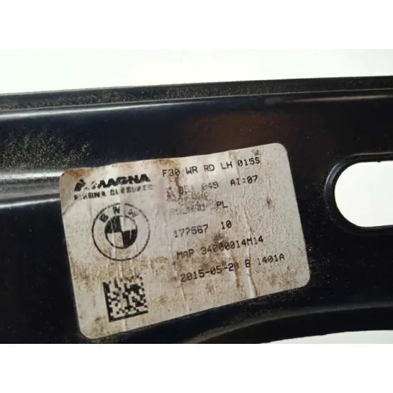 Elevalunas Trasero Izquierdo para Bmw Serie 3 Lim. (F30)