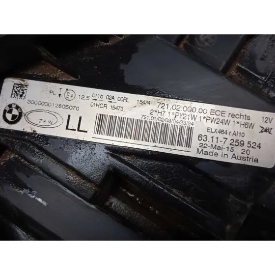 Faro Derecho para Bmw Serie 3 Lim. (F30)