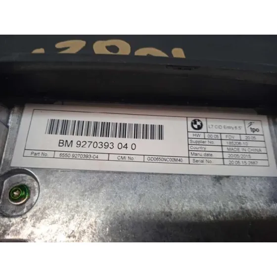 Pantalla Multifuncion para Bmw Serie 3 Lim. (F30)
