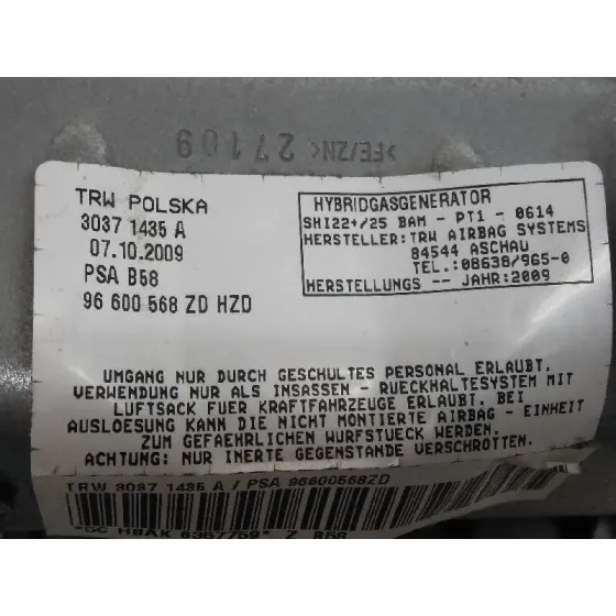 Kit Airbag para Citroën C4 Picasso