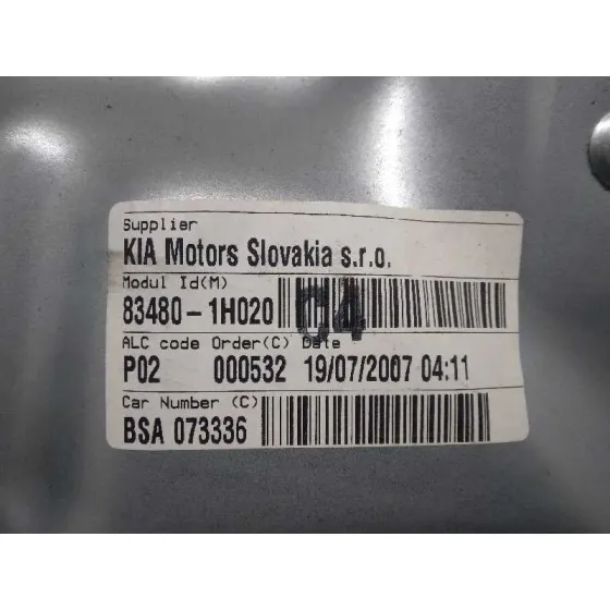 Elevalunas Trasero Derecho para Kia Cee'd