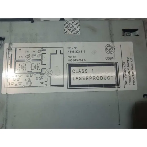Sistema Audio / Radio Cd para Alfa Romeo Spider (177)