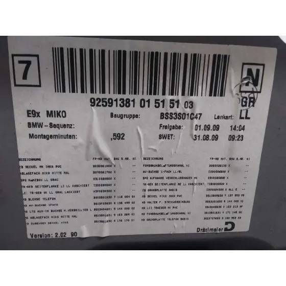 Apoyabrazos Central para Bmw Serie 3 Berlina (E90)