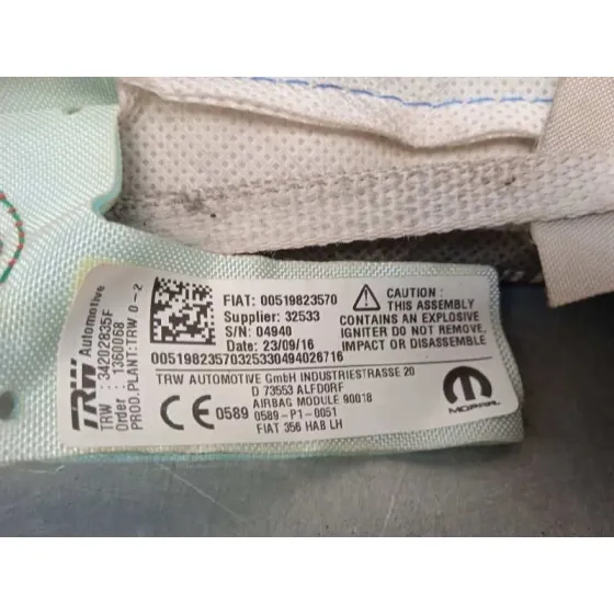 Airbag Cortina Delantero Izquierdo para Fiat Tipo