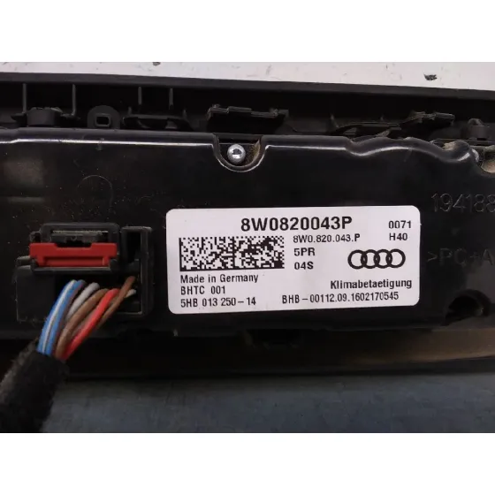 Mando Climatizador para Audi A4 Berlina (8W2)
