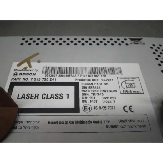 Sistema Audio / Radio Cd para Nissan Micra V (K14)