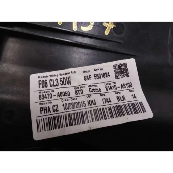 Elevalunas Trasero Izquierdo para Hyundai I30 (Gd)