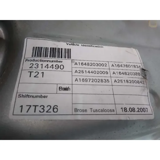 Elevalunas Delantero Derecho para Mercedes-Benz Clase M (W164)