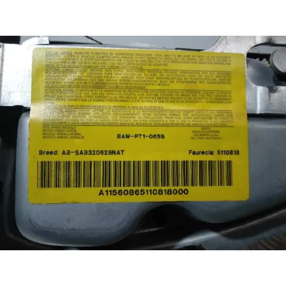 Airbag Lateral Izquierdo para Peugeot 307 (S1)