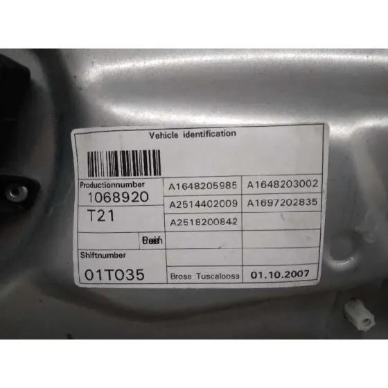 Elevalunas Delantero Derecho para Mercedes-Benz Clase R (W251)