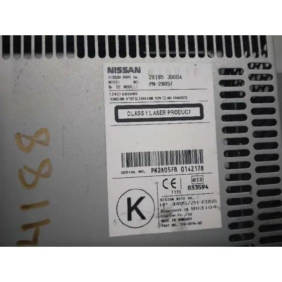 Sistema Audio / Radio Cd para Nissan Qashqai (J10)