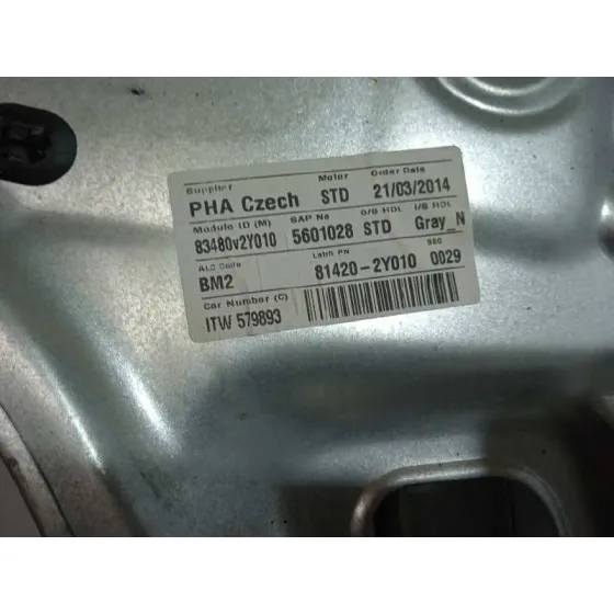 Elevalunas Trasero Derecho para Hyundai Ix35