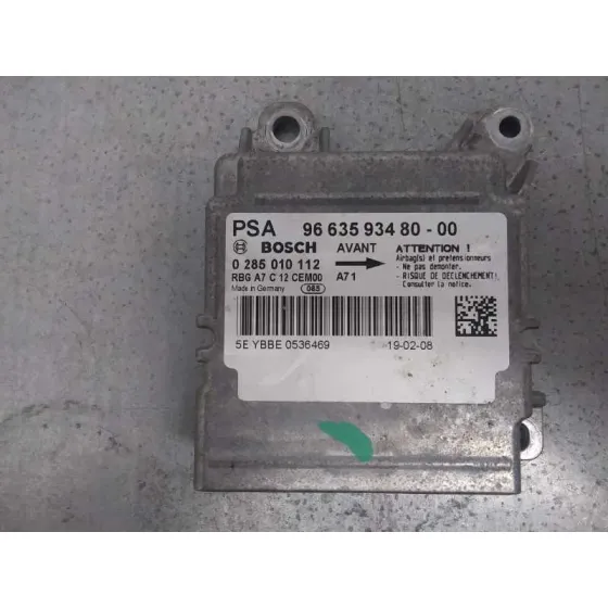 Centralita Airbag para Peugeot 207