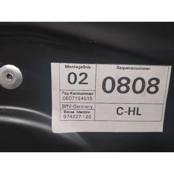 Elevalunas Trasero Izquierdo para Volkswagen Passat Berlina (3C2)