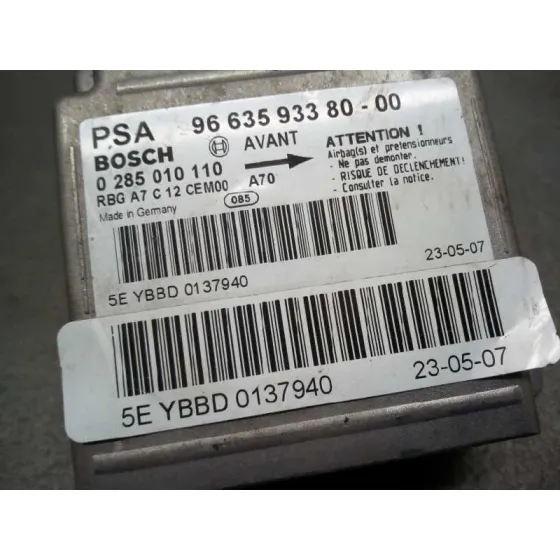 Centralita Airbag para Peugeot 207