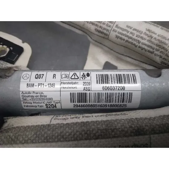 Airbag Cortina Delantero Derecho para Mercedes-Benz Clase C (W204) Familiar