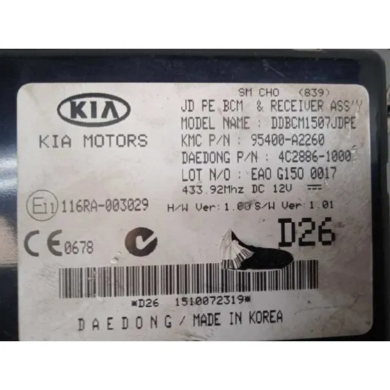 Modulo Electronico para Kia Cee'd