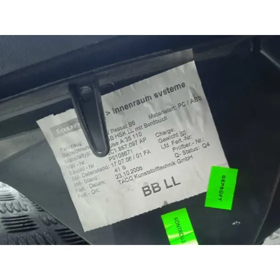 Guantera para Volkswagen Passat Berlina (3C2)