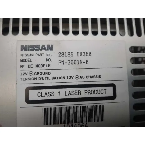 Sistema Audio / Radio Cd para Nissan Navara Pick-Up (D40M)